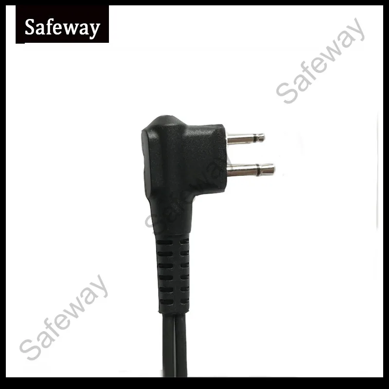 Walkie Talkie throat mic with Extendable neckband Throat Microphone Mic Earpiece Headset for Motorola 2pins CP040 4