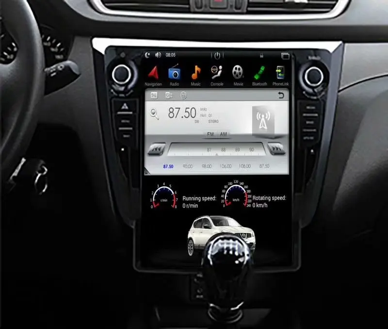 Четырехъядерный 2G ram Tesla стиль android 7,12 автомобильный аудио плеер для NISSAN X-TRAIL Qashqai 2013-с gps навигацией встроенный wifi