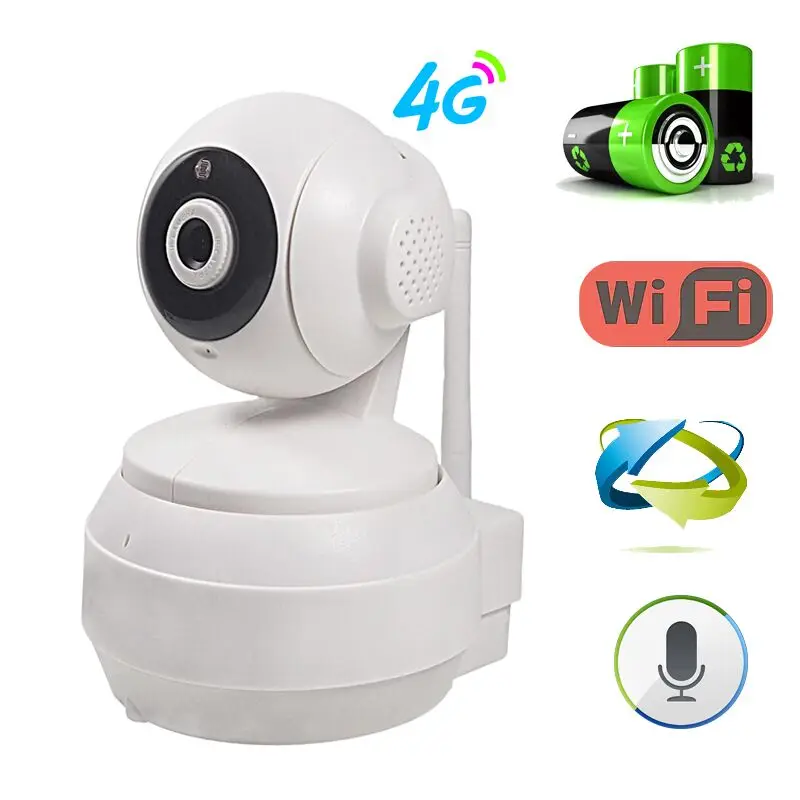 Камера видеонаблюдения 3G 4G GSM SIM карта IP Wi Fi 1080P HD PTZ|camera de seguranca|hd cctvwifi camera battery |