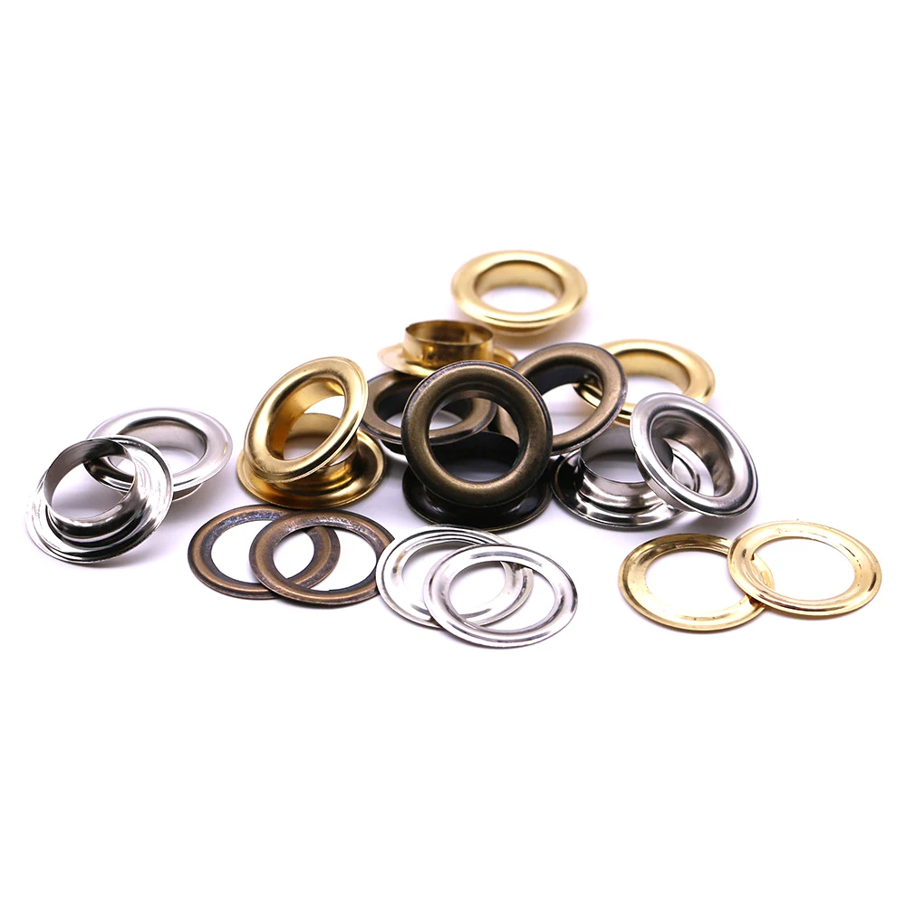 20sets/pack(Outer diameter)28mm (internal)17mm (high)7mm white grommet eyelets silver Q-09