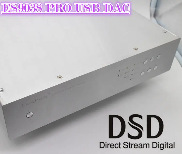 Cheap  Hi-end ES9038 PRO USB DAC HiFi Balanced Audio Decoder Digital to Analog Converter DSD Desktop Ampli