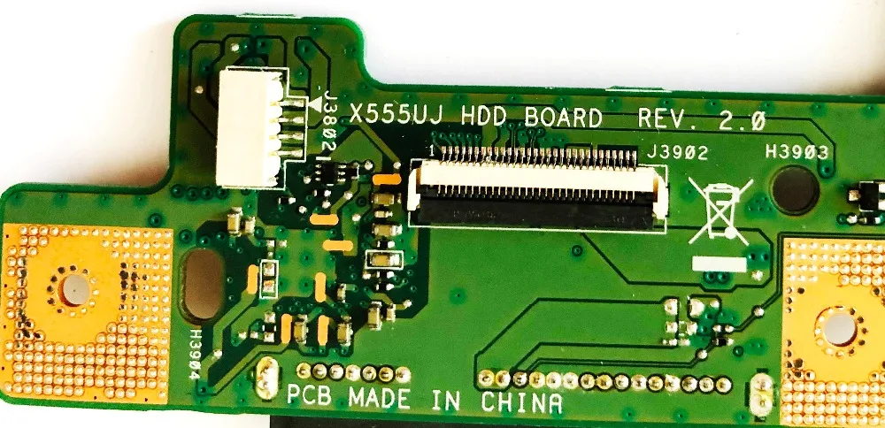  Original para ASUS X555UJ HDD Junta X555UJ_HDD_BOARD REV 20 probado buena envío gratis