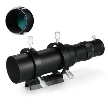 

Decorative Telescopes 50mm Guide Scope Finderscope Astronomical Telescope Night Vision Device Guidescope With Helical Focuser