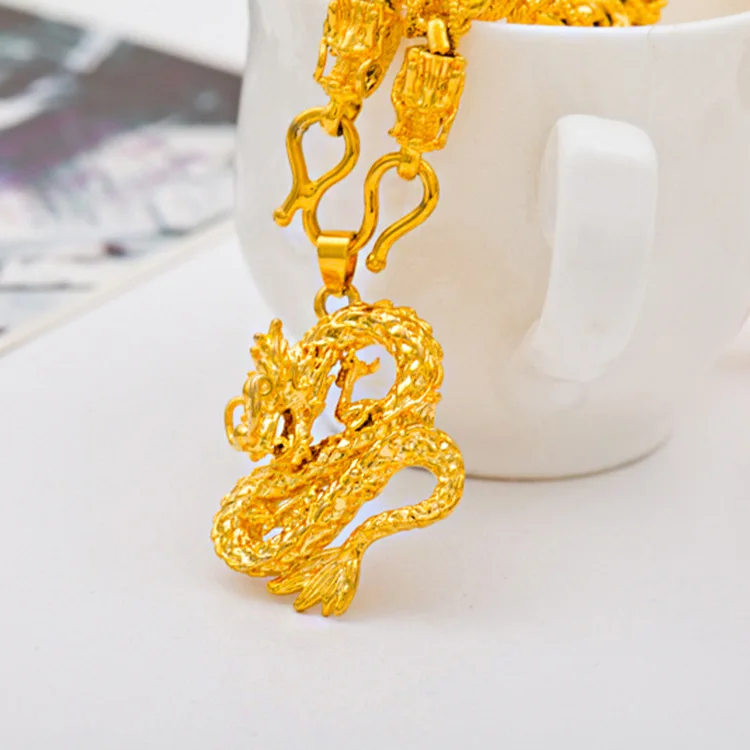 

Big Promotion Fashion Jewelry Chinese Style Dragon Pendant Colorfast Long Dragon Pendant