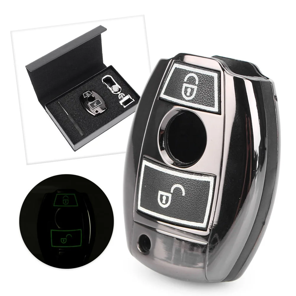 For mercedez benz GLA200 GLC200 GLA220 C180 CLA200 ML350 GLK300 E260 Remote Key Fob Case Shell Key Chain Automobile Car Accessories