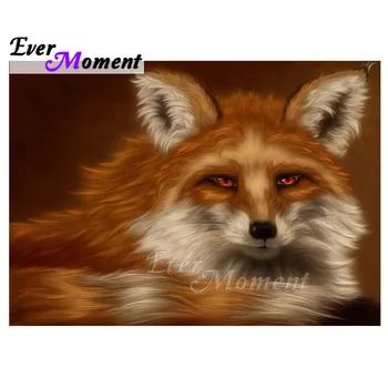 

Ever Moment Diamond Painting Red Eye Fox Cry 5D DIY Picture Of Rhinestone Square Drill Diamond Embroidery Decoration 3F1514