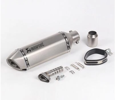 Akrapovic мотоцикл выхлопной универсальный глушитель 51 мм Впускной для Honda Kawasaki Yamaha KTM