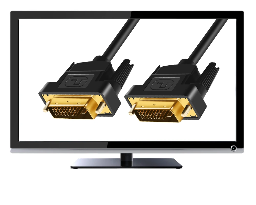 Высокоскоростной кабель DVI 1 м, 1,8 м, 2 м, 3 м позолоченный штекер Male-Male DVI к DVI kable 1080p для lcd DVD HDTV xbox