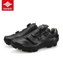 Santic Велоспорт Self-замок обувь PU поверхность износостойкие MTB велосипеда Sneaker светло Вес обувь велосипедов для велоспорт