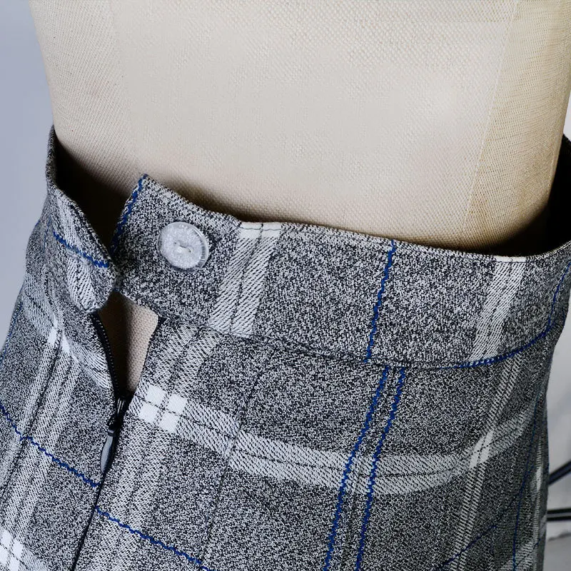 XS XXL девять цветов высокая талия трапециевидная Женская юбка Harajuku полосатые