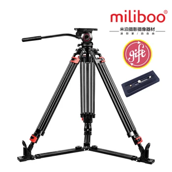 

miliboo MTT609A Portable Aluminium Tripod for Professional Camcorder/Video Camera/DSLR Tripod Stand,with Hydraulic Ball Head