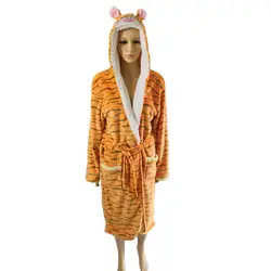 Пижамы кигуруми с тигром, костюм для косплея, комбинезон, одежда для сна, мультяшный халат, фланелевый Халат, домашняя одежда, пижама для