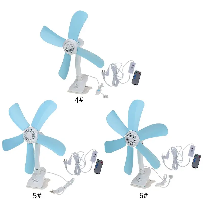 

Multifunction Electric Fan Mute Wall Hanging Clip Fans Foldable Holder Air Fan With Remote Control