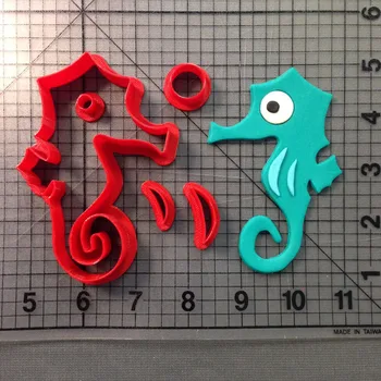 

Seahorse Cookie Cutter Set Custom Made 3D Printed Fondant Molds Cake Decorating Tools Confeitaria Cupcake Cutter Tools