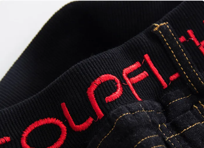 6 Winter Boys Pants Jeans Boy Ripped Jeans Broken Holes Kid Denim Pants Trousers Solid Cotton Elastic Waist