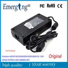 19 в 9.5A 180 Вт 7,4*5,0 мм адаптер для ноутбука Зарядное устройство для hp Pavilion HSTNN HA03 5189 2784 ADP 180HB PA 1181 02