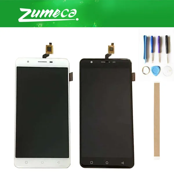 

High Quality 5.5 Inch For Dexp Ixion MS255 LCD Display Screen+Touch Screen Digitizer Assembly White Black Color With Tape&Tool