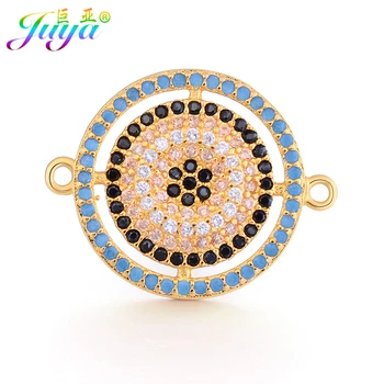 

Handmade Colorful Jewelry Components Greek EVIL Eye Charm Connectors Accessories For Women Bracelets Necklaces Earrings Making