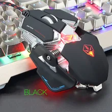 Wired Macros Gaming Mouse Computer 4000 DPI 10 Buttons Backlit Optical Gamer Mice Mechanical Ergonomic PC Desktop Peripherals