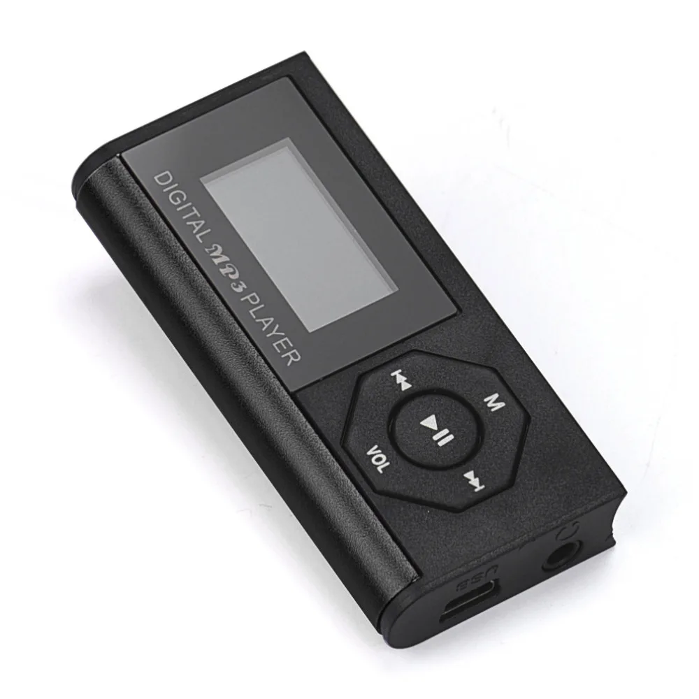 

Mini USB MP3 Music Media Player LCD Screen Support 16GB Micro SD TF Card