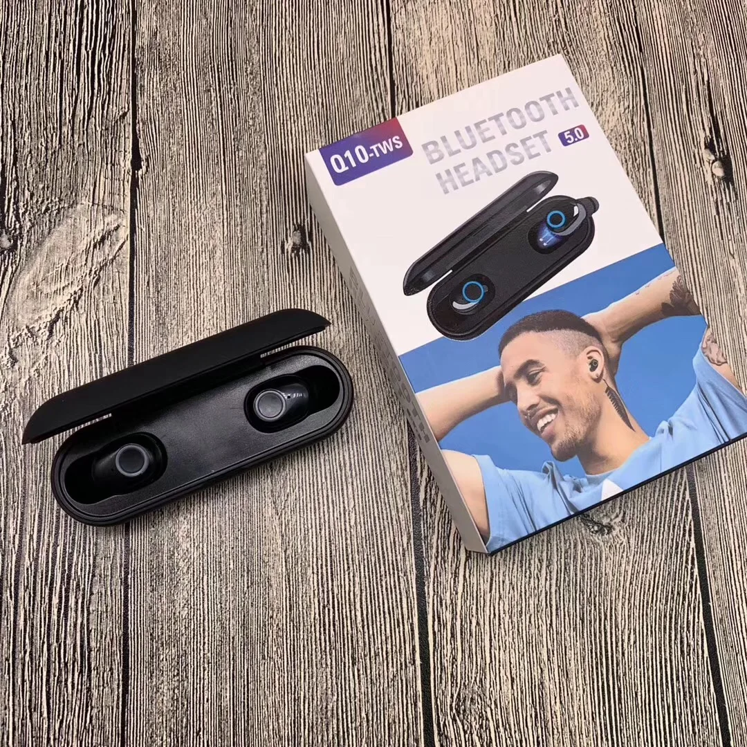 Q103D стерео Bluetooth V5.0 наушники Портативный вкладыши TWS с Беспроводной сенсорный