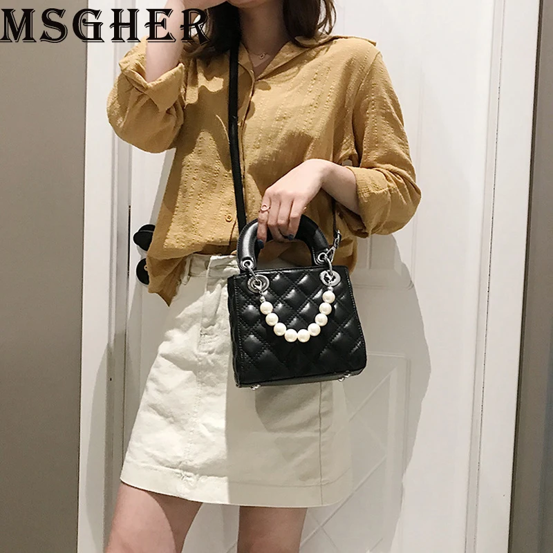 MSGHER حقائب للنساء صغيرة مربع أكياس الأزياء اللؤلؤ حقائب كتف السيدات الكلاسيكية Crossbody أكياس بو أكياس بسحاب MSGHER حقائب للنساء صغيرة مربع أكياس الأزياء اللؤلؤ حقائب كتف السيدات الكلاسيكية Crossbody أكياس بو أكياس بسحاب