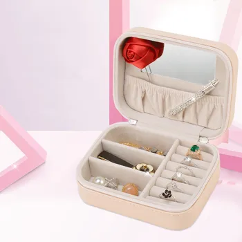 

LIYIMENG Makeup Organizer Jewelry Storage Cosmetic Box Make Up Casket Chancery Travel Container Office Casket for Decorations