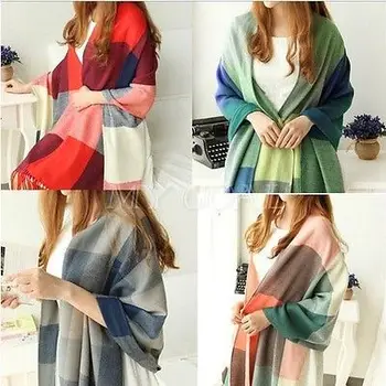 Winter Women Lady Neck Warm Tartan Check Shawl Scarf Wrap Stole Plaid Pashmina
Winter Women Lady Neck Warm Tartan Check Shawl Scarf Wrap Stole Plaid Pashmina