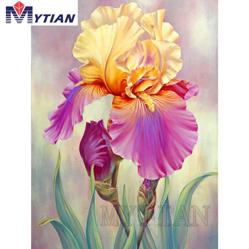 

Full Square/round drill 5D DIY Diamond Embroidery iris flower wall sticker Diamond Painting Cross Stitch Rhinestone Mosaic decor