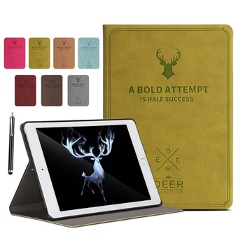 

XSKEMP 3D Pattern Deer Case For iPad mini 2 3 7.9" New Tablet Flip Folding Stand PU Leather Magnet Smart Cover Auto Sleep/Wake