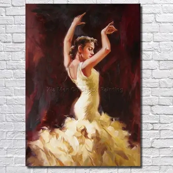 

Free Shipping Hand-painted Restaurant Adornment Art Painting Beautiful Girl Bar Oil Painting on Canvas Home Decoration
