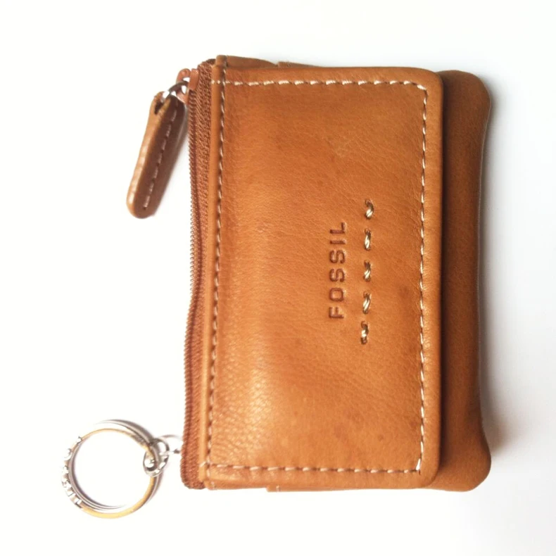 Bags Key Cases Fossil Key Case brown-gold-colored casual look 