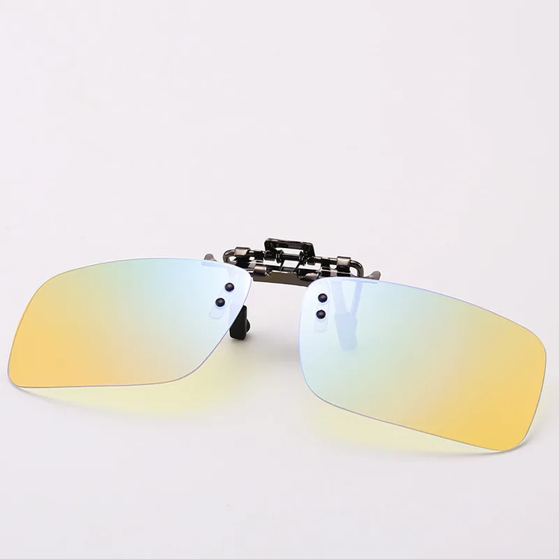 New Unisex Eyeglasses Blue Light Blocking Glasses Clip on Clip Lens For