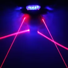 LED Bicycle Light 2 Lasers Mountain Bike Tail Light Lamp Luces MTB Night Safety Warning Bike Rear Light Bycicle Light Cycle