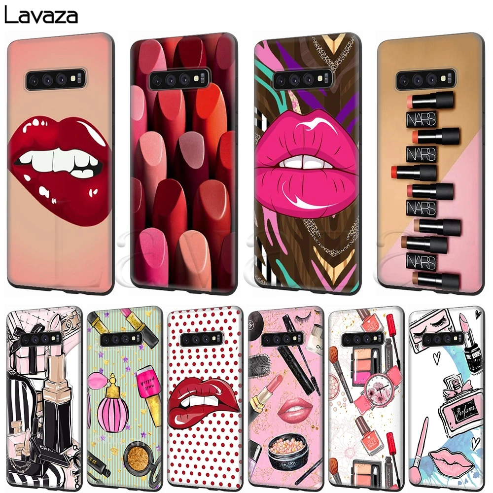 

Lavaza Sexy Lips Makeup Cosmetics Lipstick Powder Case for Galaxy S6 S7 Edge S8 S9 S10 Plus A6 A7 A8 A9 J6 Note 8 9