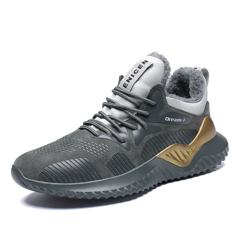 

Warm Plush Tenis Masculino 2018 Winter Gym Sport Shoes Men Comfort Tennis Shoes Male Stability Athletic Sneakers Mens Trainers