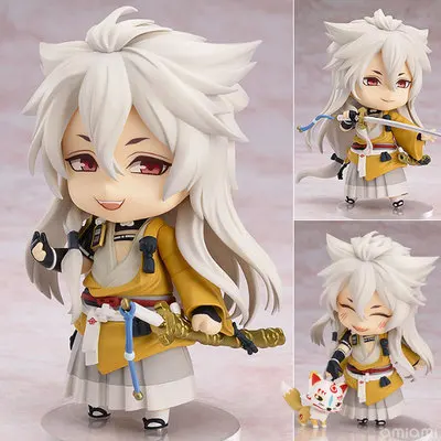 Mikazuki Fox Q Version Clay toy Touken Ranbu Online Japanese Anime Figures Pvc Action Toy Model Collection Girls Kids Lover Gift | Игрушки и