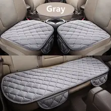 3 Teile/satz Auto Liefert Square Style Luxuriöse Warm Auto Sitzbezug Kissen Winter Universelle Vorne Hinten Sitzbezüge Auto Stuhl Pad