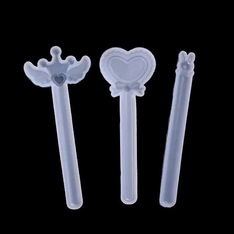 

3Pcs Crown Rabbit Wing Straight Ruler Silicone Mold Kit Resin Casting Craft Tool