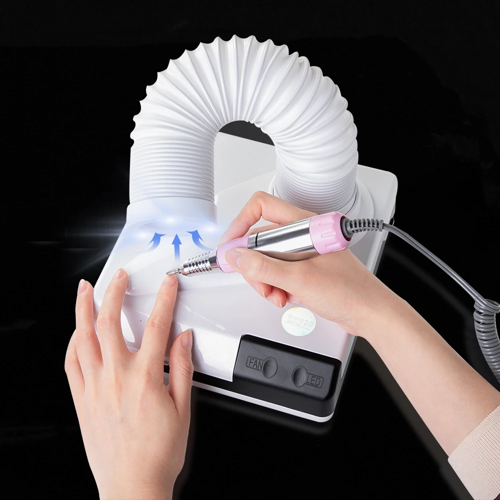 

60W Manicure Vacuum Cleaner New Retractable Elbow Nail Dust Collector Art Salon Dust Collector Machine For Manicure