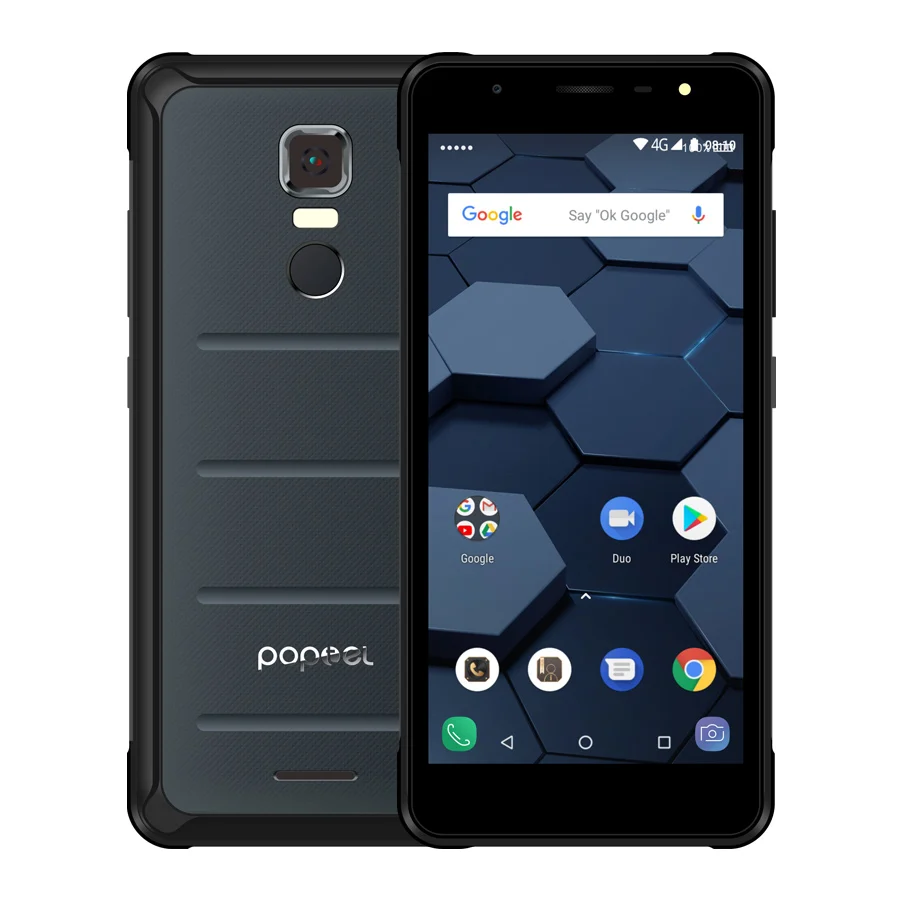 POPTEL P10 NFC Смартфон с 5 дюймовым дисплеем четырёхъядерным процессором ОЗУ 4 Гб ПЗУ 64