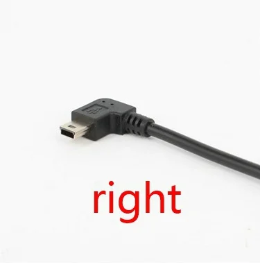 10 шт./лот 90 градусов угол mini USB 5p штекер к micro гнездо адаптера кабеля|Компьютерные