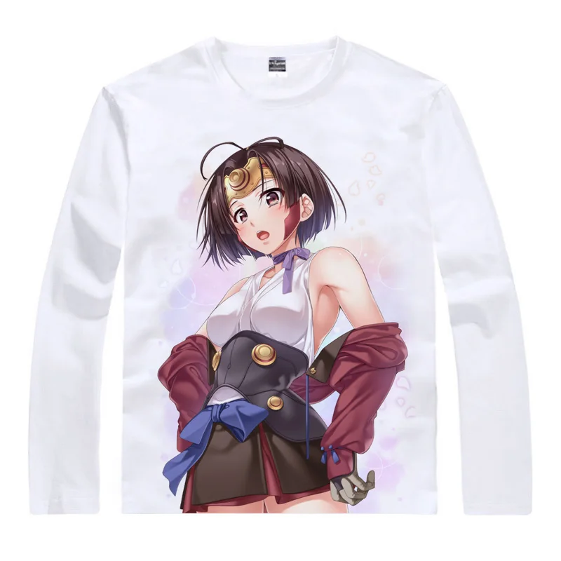 Аниме рубашка Coolprint футболки кабанери Железной Крепости с длинным рукавом