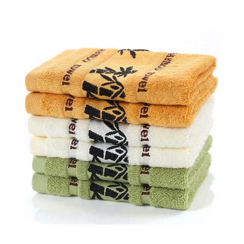 Bamboo Fiber Plain Square Towel Home Gift  34*34 Kindergarten For Water Absorption Face Towel  Super Absorption Thicken Hand Tow