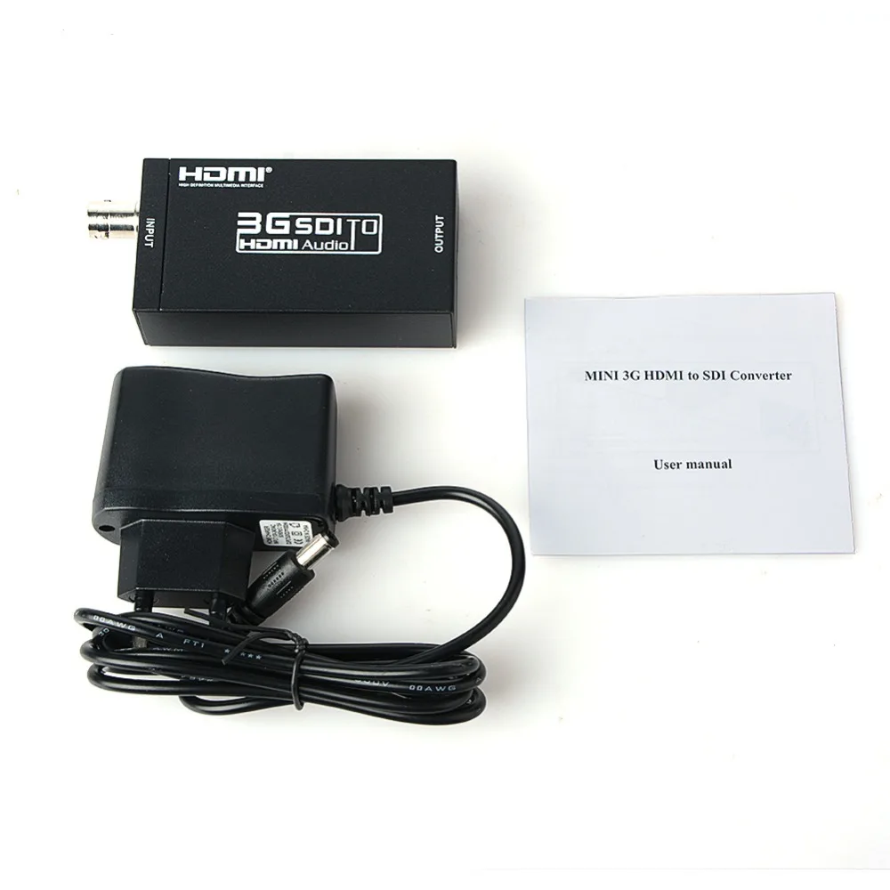 

Mini 3G HDMI SDI Converter 3G Full HD 1080P SDI to HDMI Adapter Video Converter with Power Adapter for Driving HDMI Monitors