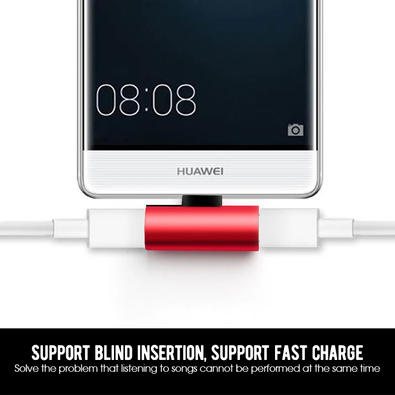 Dual-2-IN-1-Type-C-Earphone-Audio-Charging-Adapter-For-Huawei-Mate-10-Pro-Type