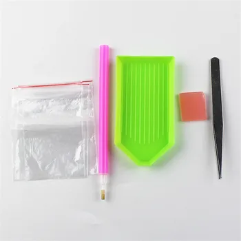 

2018 New Fashion 1 Set Diamond Mosaic Tool DIY 5D Daimond Painting Stitch Pencil Pen Square Round Diamond Painting Tray Diamond