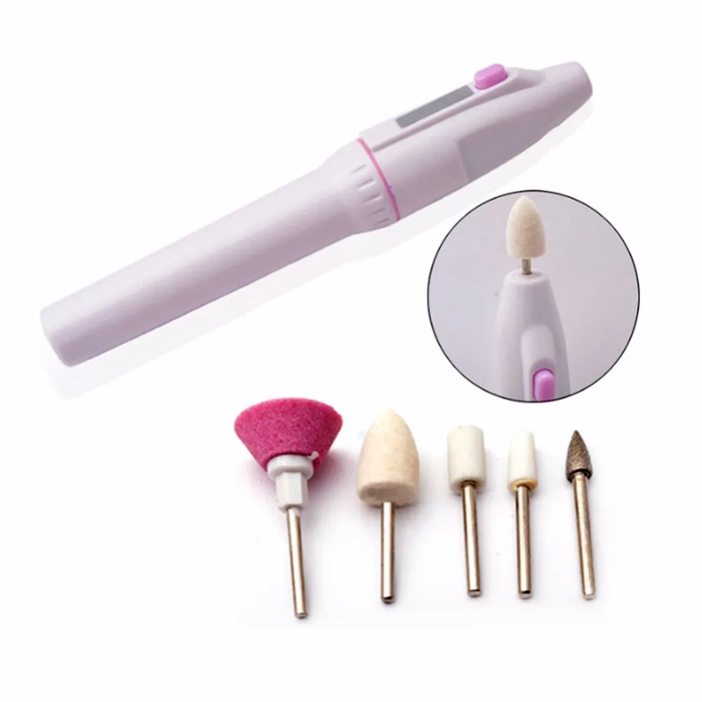 

Pro 5 in 1 Electric Drill Nail Machine Nail File Cutter for Manicure Grinding Tips Polisher Tool Sets Manicure Drills for Nails