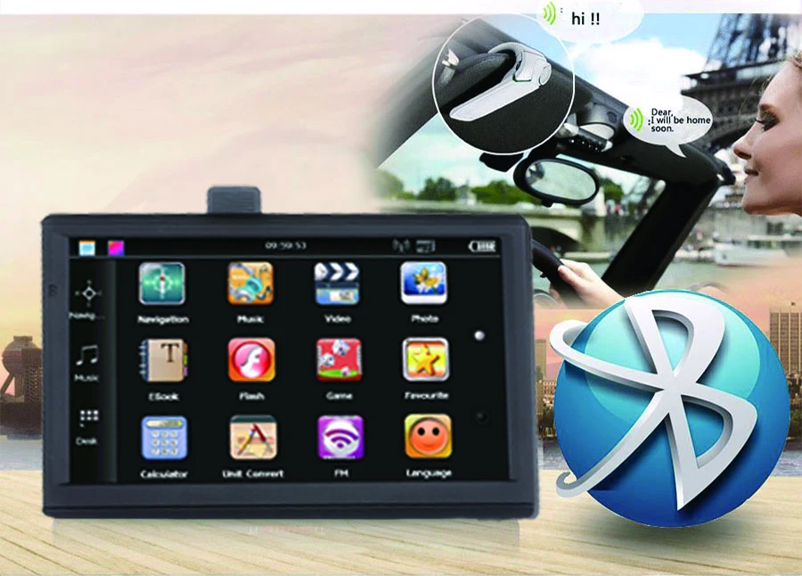 Ориана 7 дюймов HD Автомобильный gps навигатор FM Bluetooth AVIN Navitel Последние Европа карта Sat nav грузовик gps навигаторы
