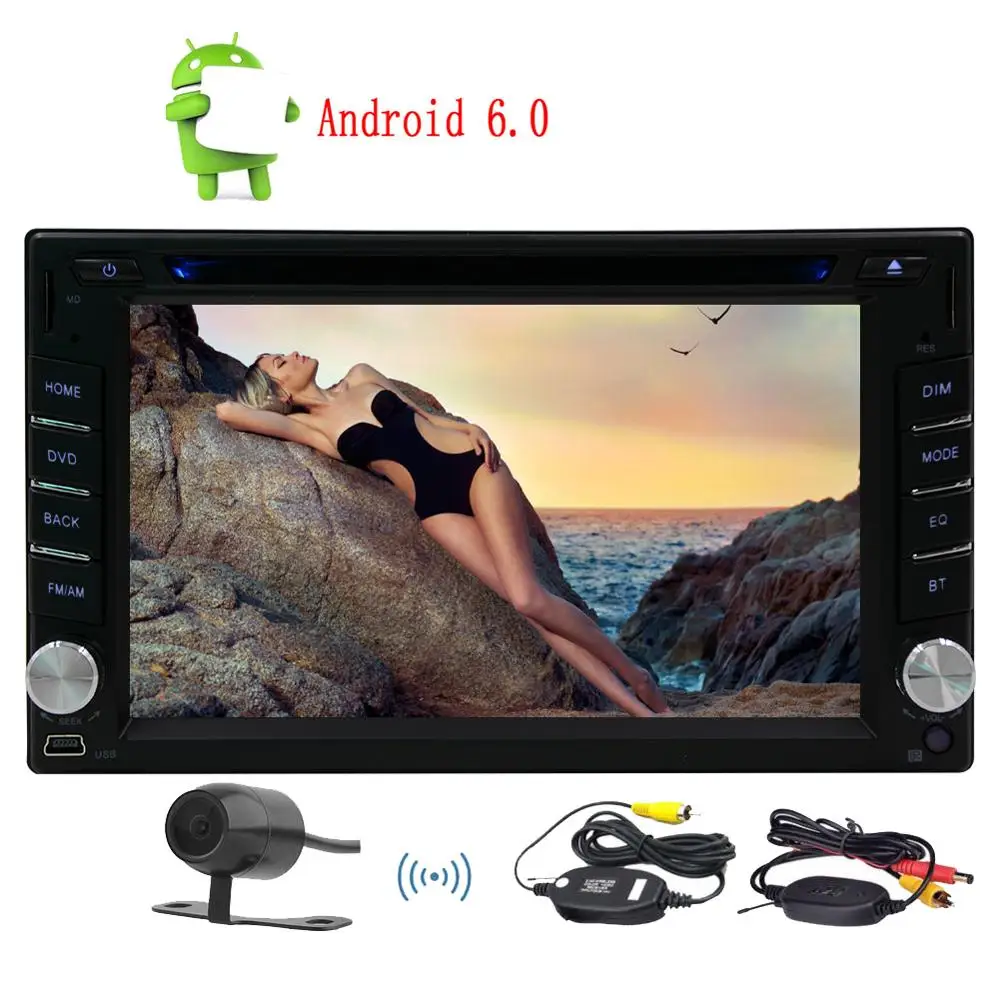 Clearance Wireless Camera+Android6.0 Car Auto Radio Double Din Stereo Head Unit 1024*600 Capacitive screen Support GPS Navigation SWC WIFI 2 Clearance Wireless Camera+Android6.0 Car Auto Radio Double Din Stereo Head Unit 1024*600 Capacitive screen Support GPS Navigation SWC WIFI 2